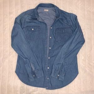 Hollister Blue Denim Overshirt